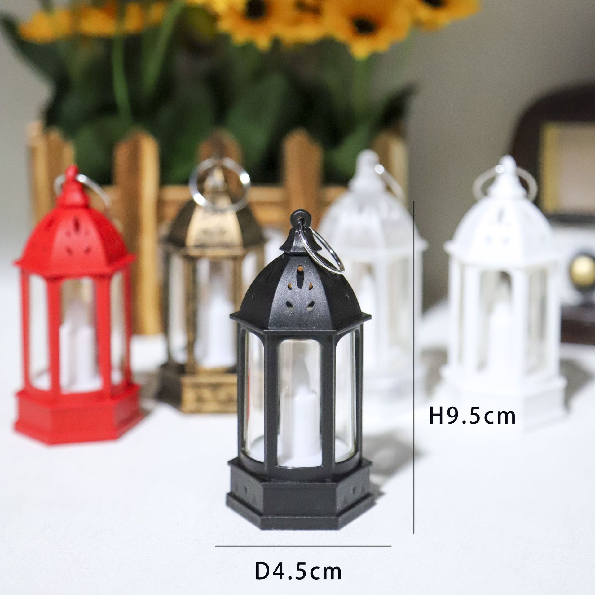 Candle Holder Supplies - Mini Creative Atmosphere Light Christmas Retro