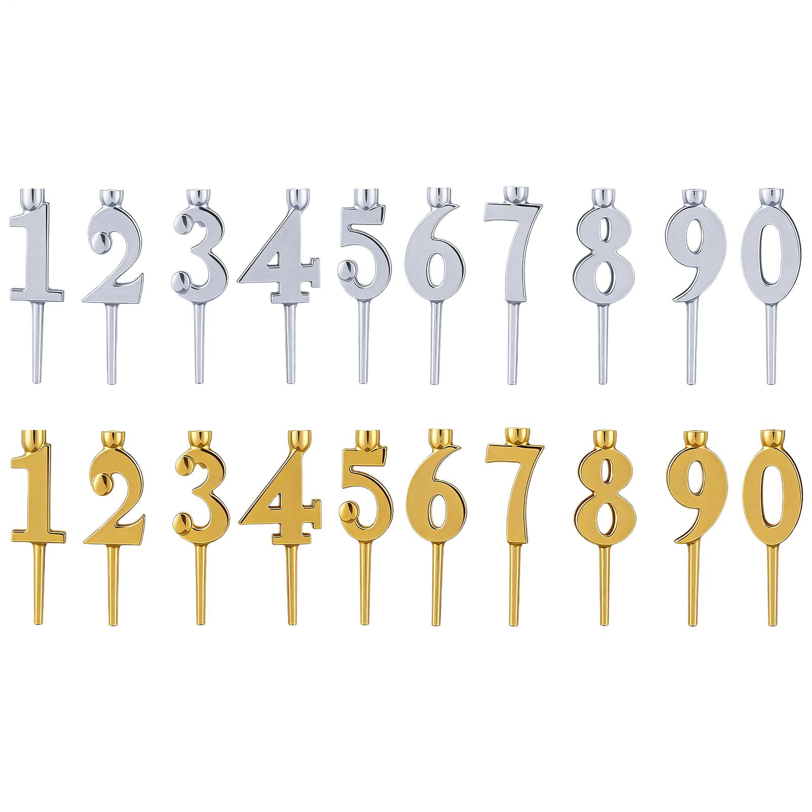 Candle Holder Supplies - Number Birthday Candle Holders for Cake