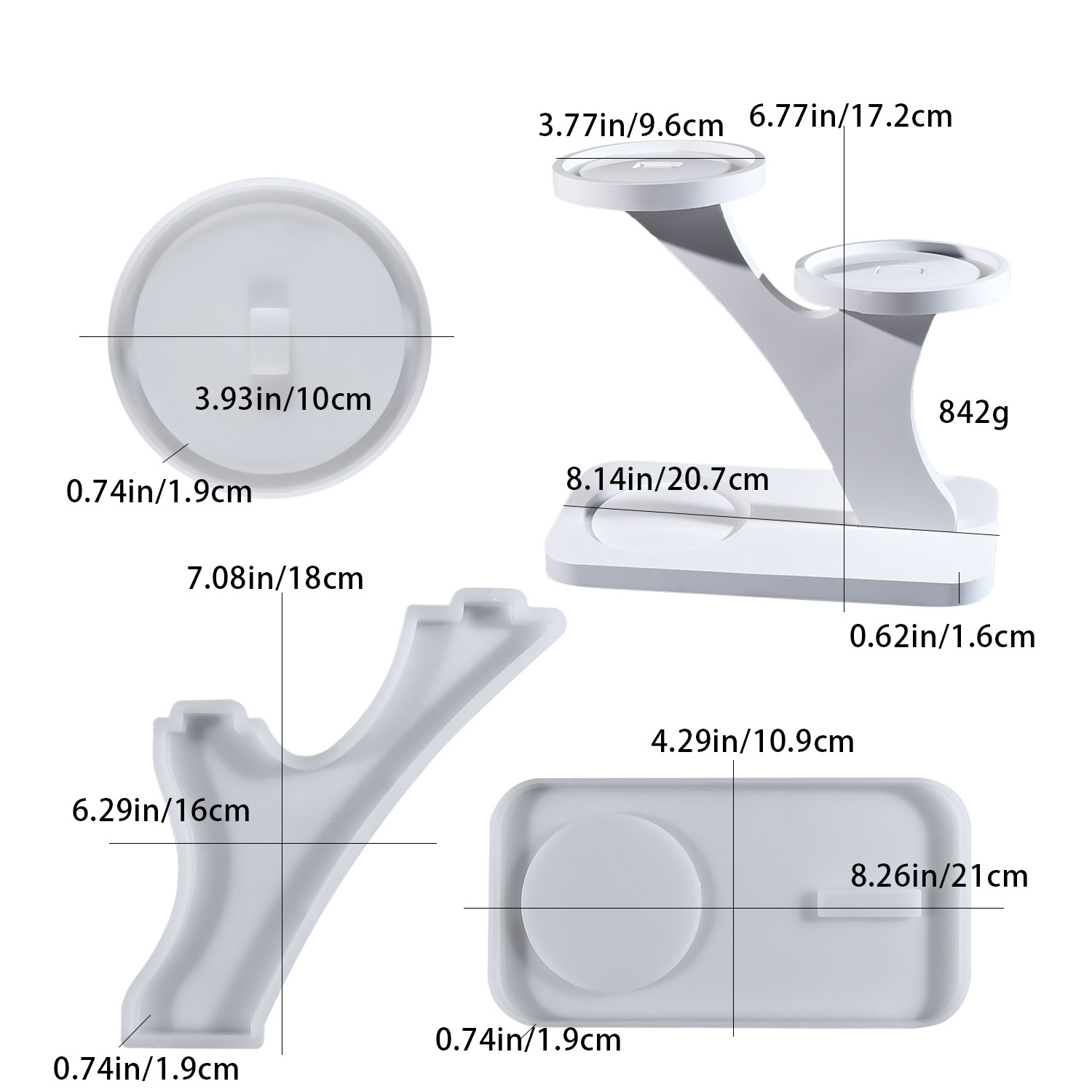 Candle Holder Supplies - DIY epoxy resin mold candlestick holder
