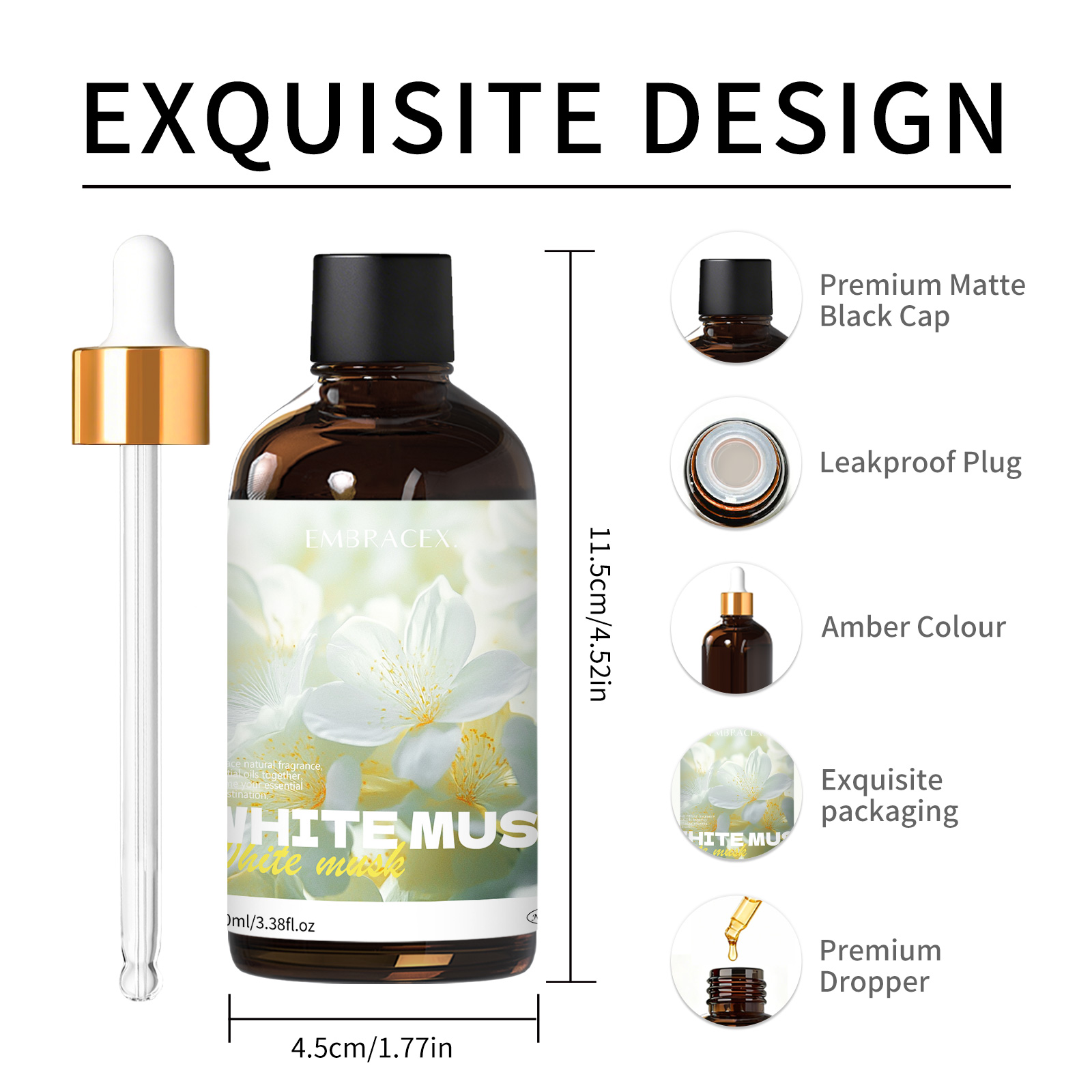 100ml White Musk Natural Plant - огляд і ціна Candle Supplies Essential Oils