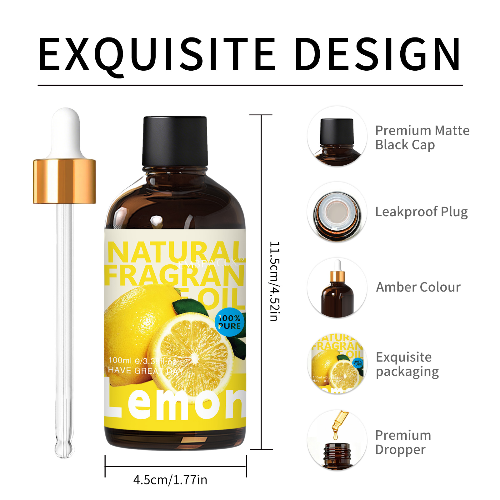 100ml Lemon Essential Oil Car  - огляд і ціна Candle Supplies Essential Oils