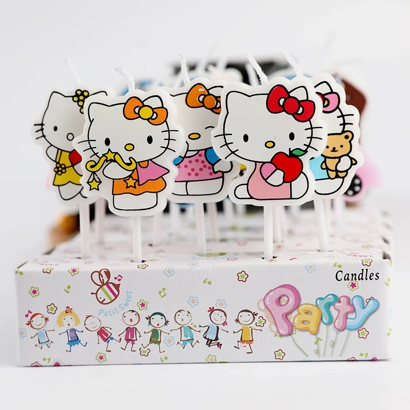 5pcs/Set Kawaii HelloKitty Han - огляд і ціна Candle Supplies Kit