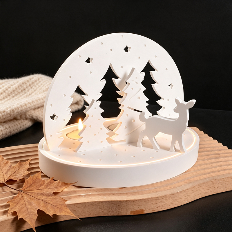 Christmas Elk Tealight Candle  - огляд і ціна Candle Holder Supplies
