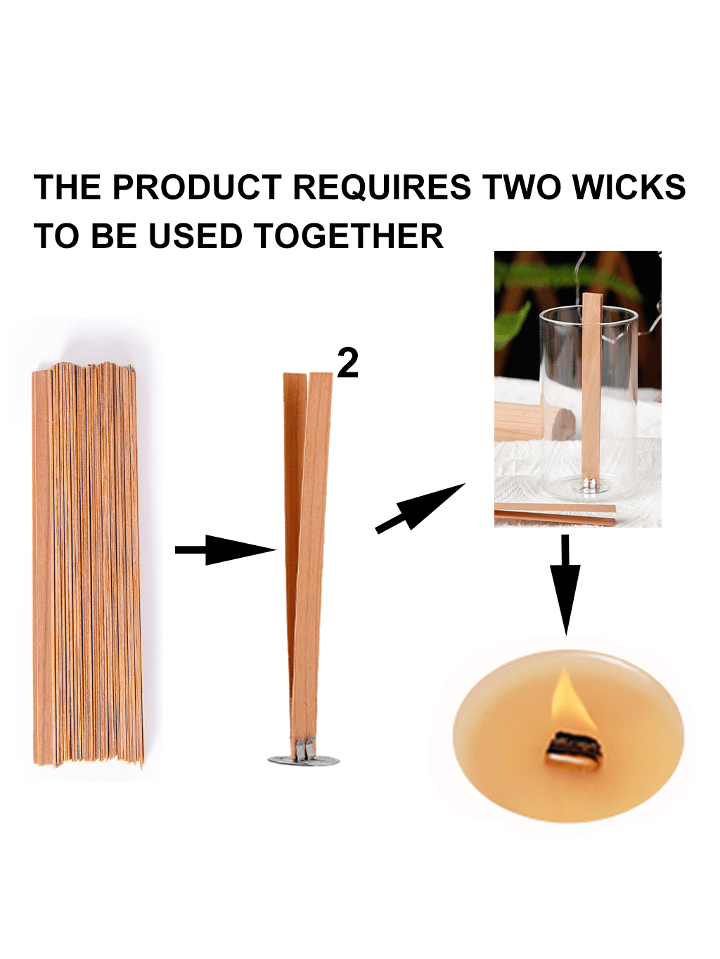 40Pcs Smokeless Cherry Wood Ca - огляд і ціна Candle Holder Supplies