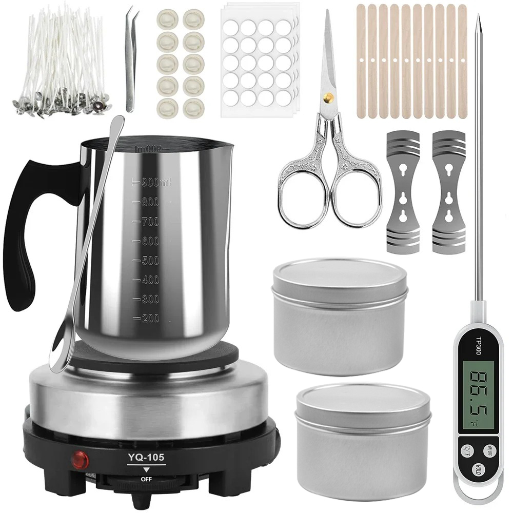 Candle Pouring Pot with Electr - огляд і ціна Candle Supplies Kit