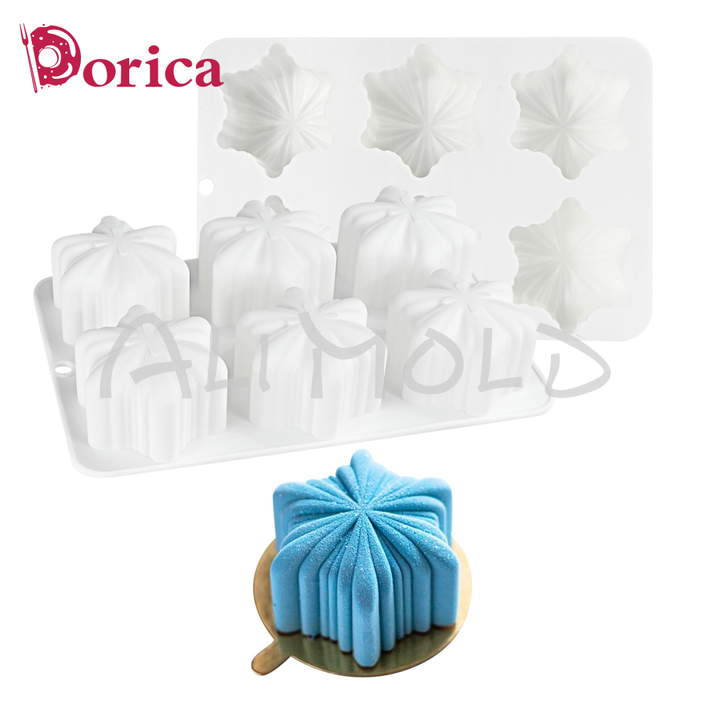 Dorica Snowflake Silicone Mold - огляд і ціна Candle Supplies Eu