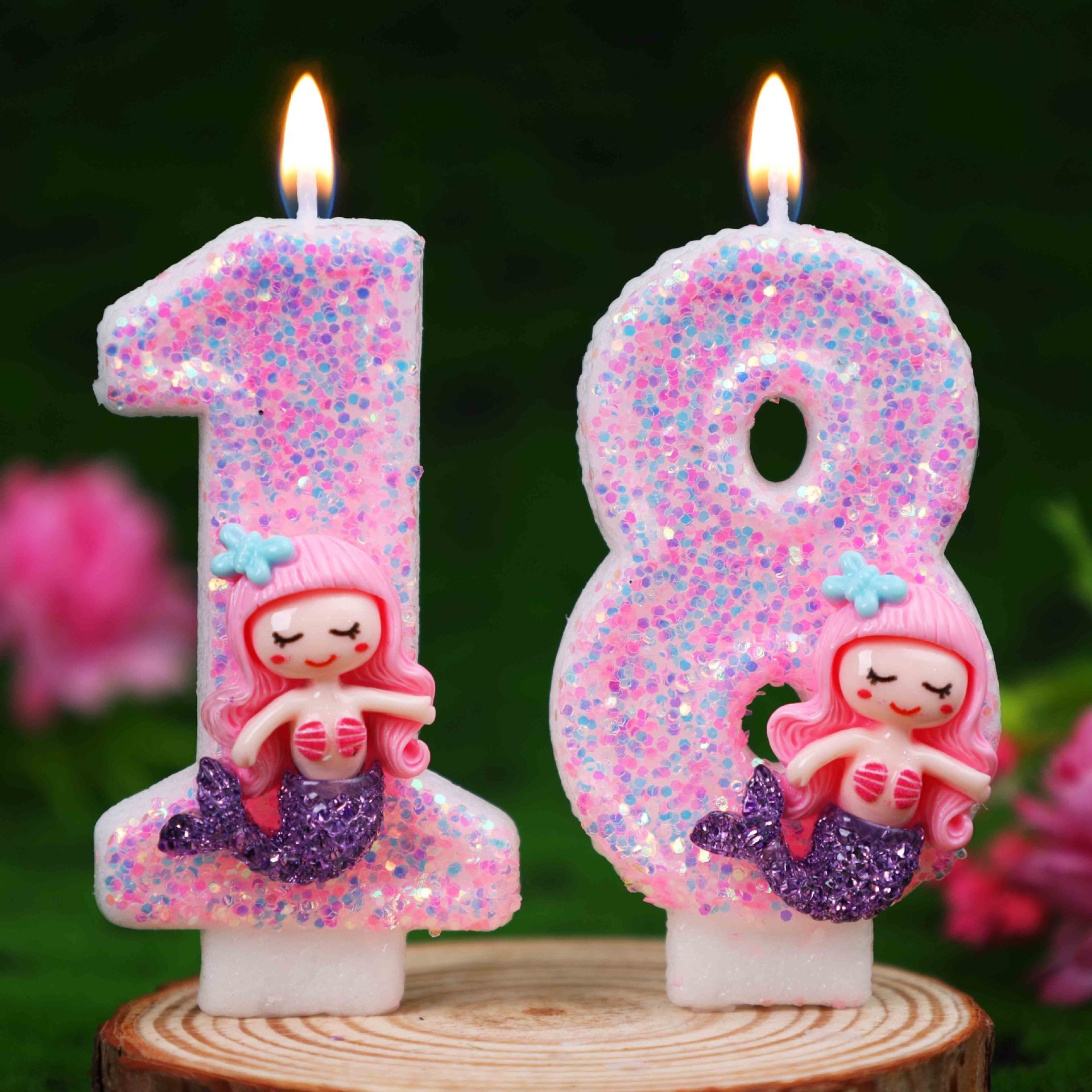 Creative Pink Mermaid 0-9 Digi - огляд і ціна Candle Supplies Usa