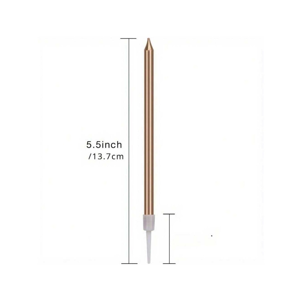 24 Pieces Metallic Candle Long - огляд і ціна Candle Holder Supplies