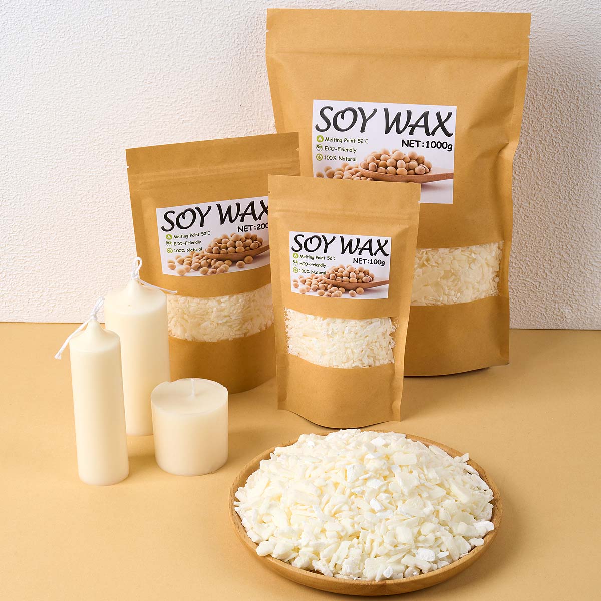 1 Pounds Pure White Soy Wax Fo - огляд і ціна Candle Supplies Kit