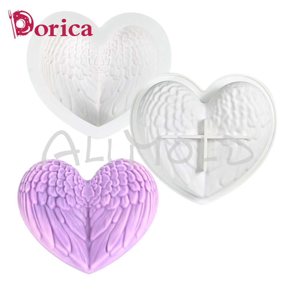 Dorica 3D Wings Heart Silicone - огляд і ціна Candle Supplies Eu