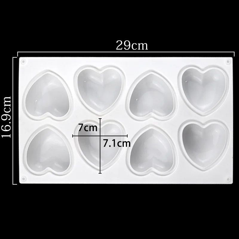 Love Heart Silicone Soap Mold  - огляд і ціна Candle Supplies Kit