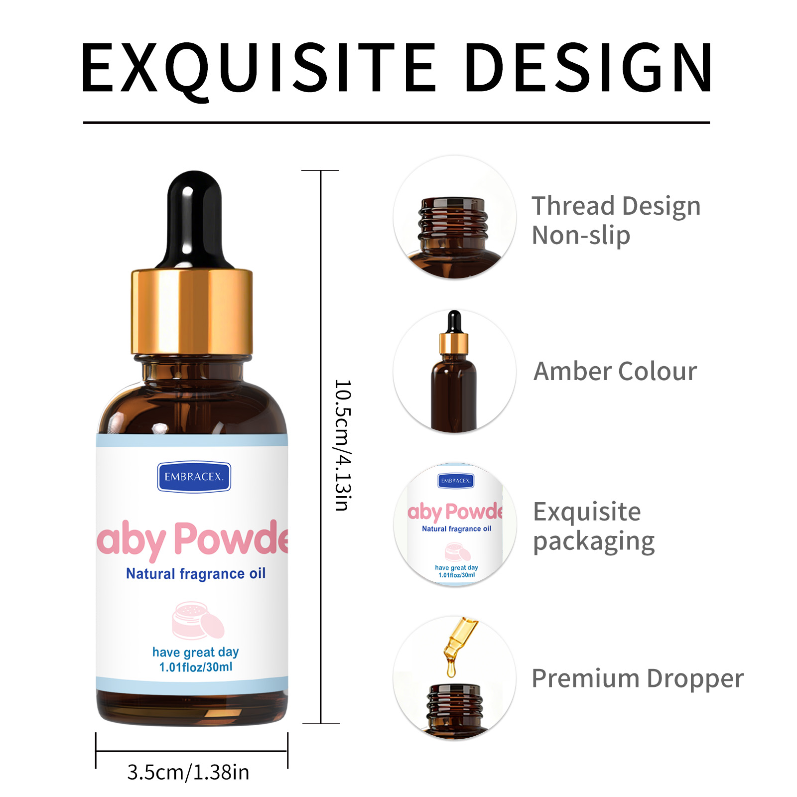 30ml Baby Powder Essential Oil - огляд і ціна Candle Supplies Essential Oils