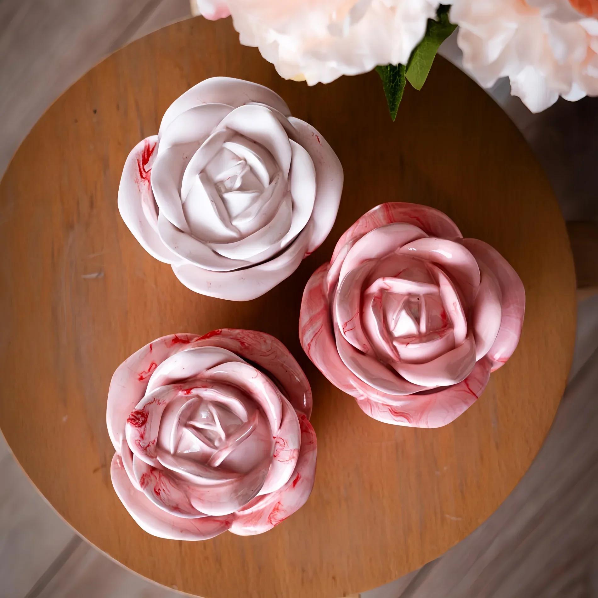 2-Piece Set Rose Shaped Silico - огляд і ціна Candle Holder Supplies