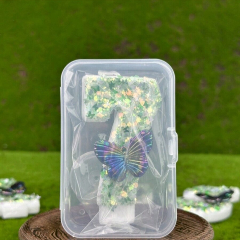 1Pc Green Sequins Number 0-9 B - огляд і ціна Candle Supplies Usa