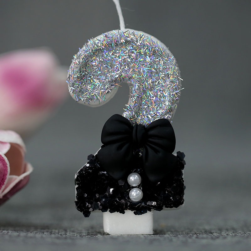 Midnight Bow & Pearl 0-9 Numbe - огляд і ціна Candle Supplies Usa