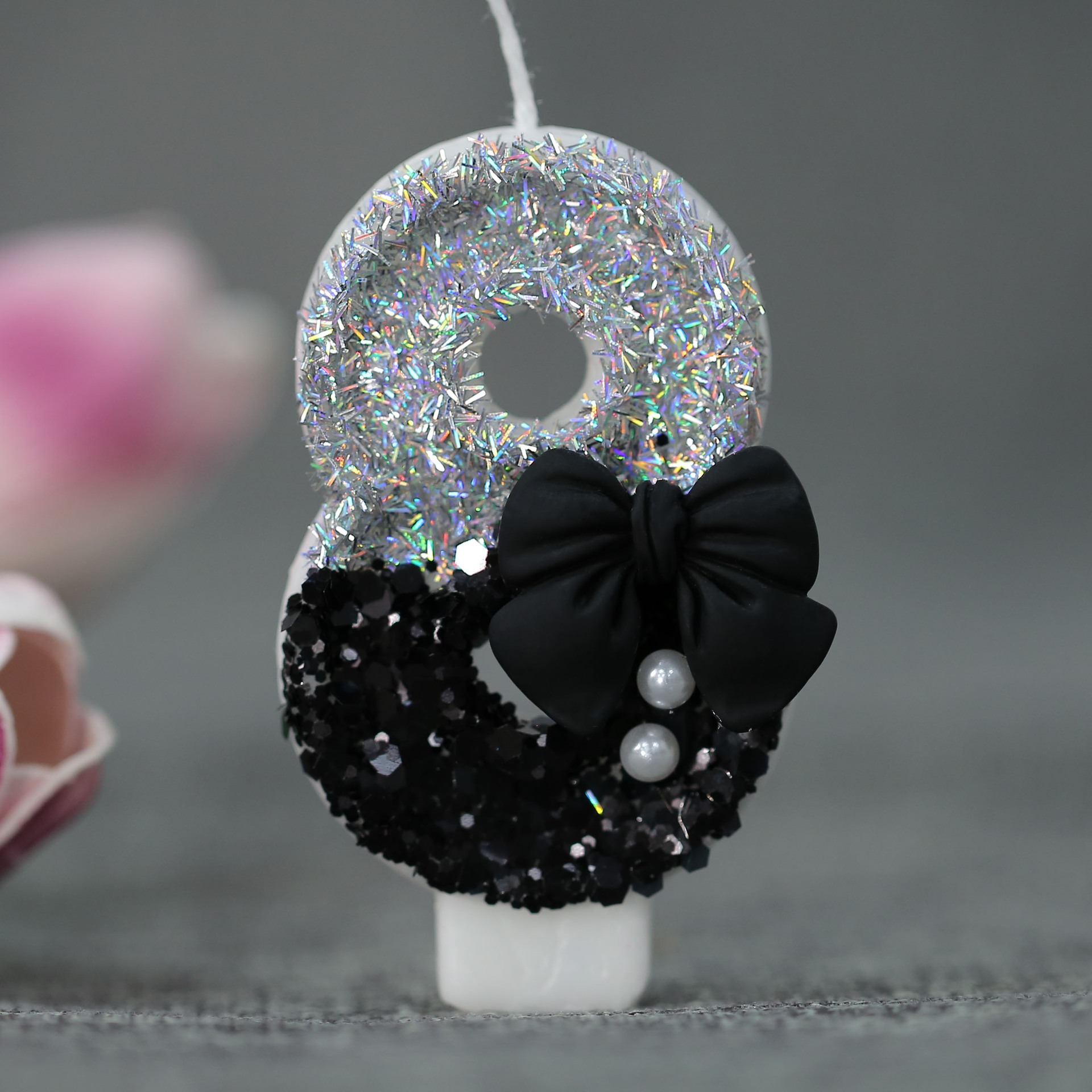 Midnight Bow & Pearl 0-9 Numbe - огляд і ціна Candle Supplies Usa
