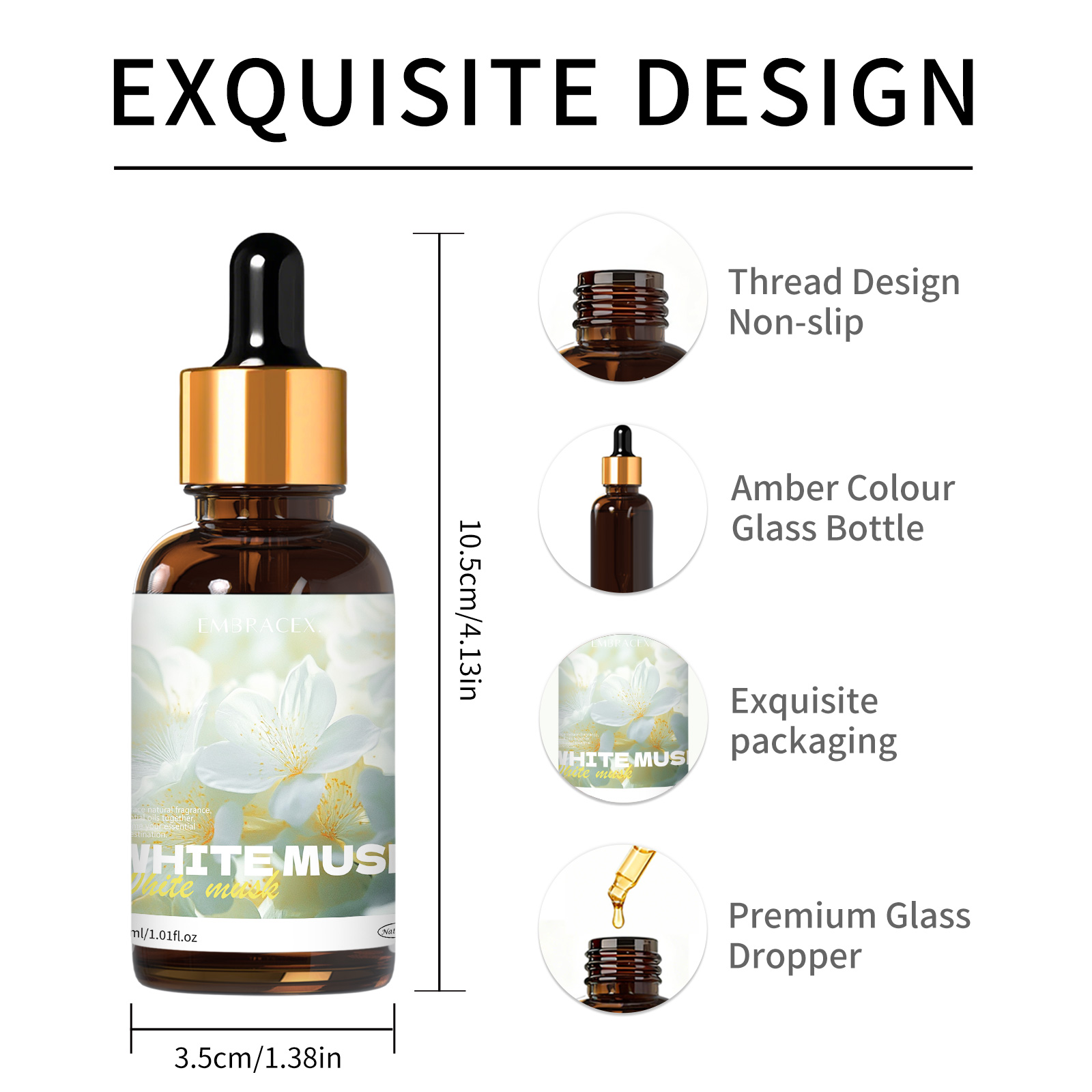 30ml White Musk Essential Oil  - огляд і ціна Candle Supplies Essential Oils