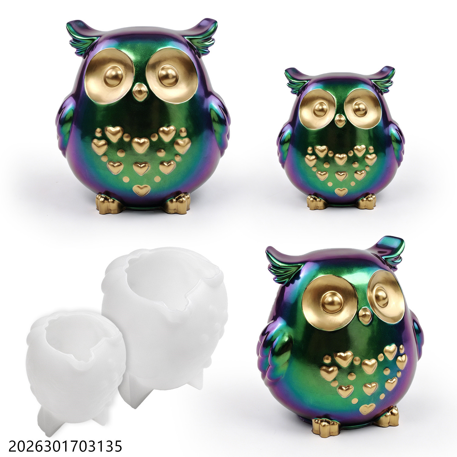 Owl Silicone Mold 3D Bird Shap - огляд і ціна Candle Holder Supplies