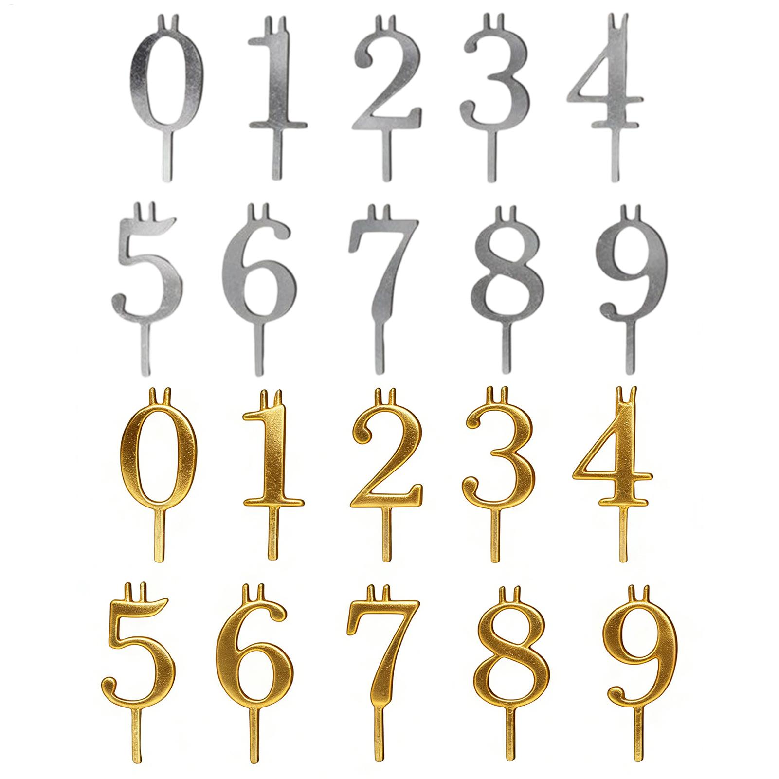10pcs 0-9 Number Cake Toppers  - огляд і ціна Candle Holder Supplies
